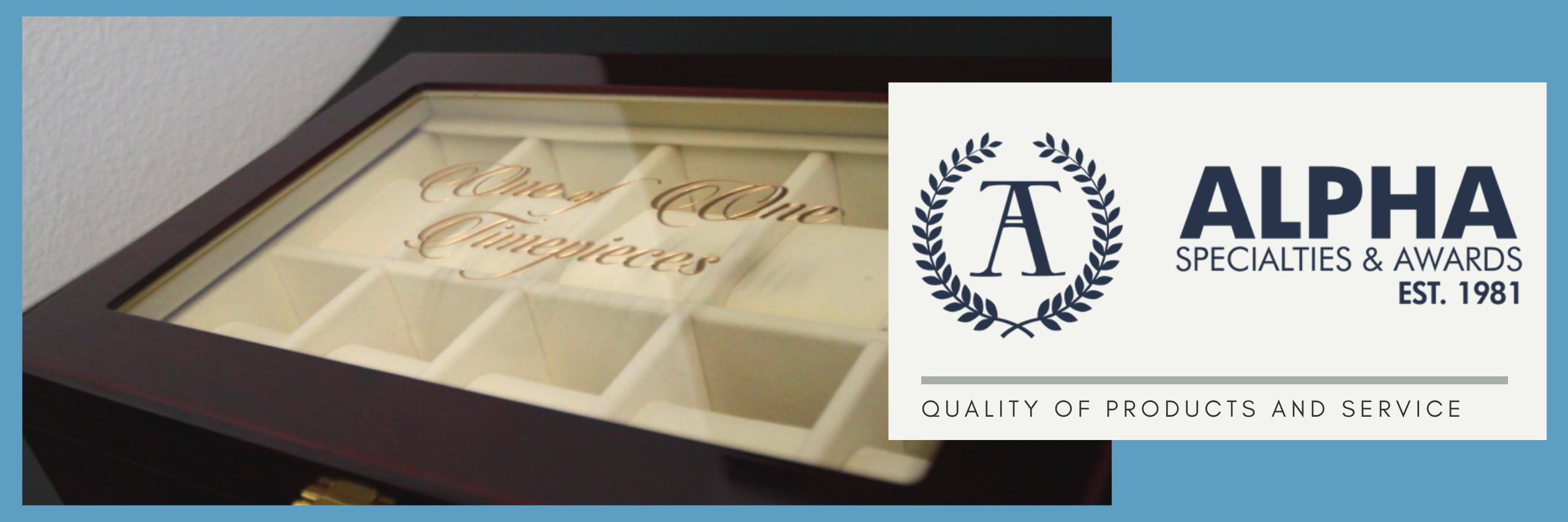 Alpha Specialties Awards, Signs, Apparels and Promotionals Items.