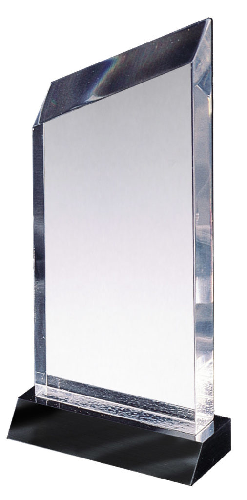 ACR439 LUCITE AWARD CLEAR 3″ X 7″ Alpha Specialties